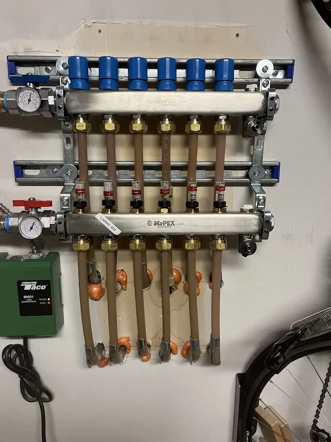 Plumber performing Gas Leak Detection at a residential property in Campton Hills